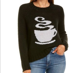 Joan Vass New York Coffee Cup Wool-Blend Crewneck Sweater